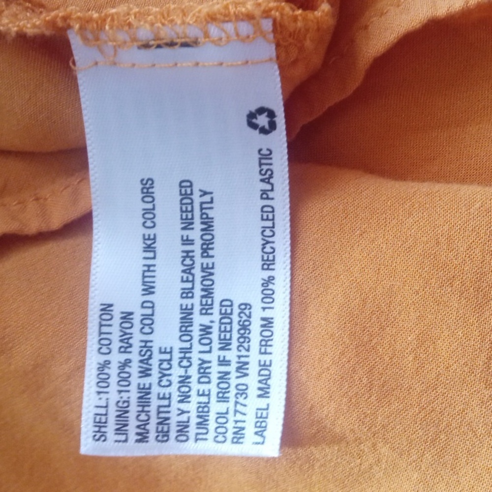 Knox Rose Women's Orange V-Neck Midi Dress Size XL - Picture 9 of 9